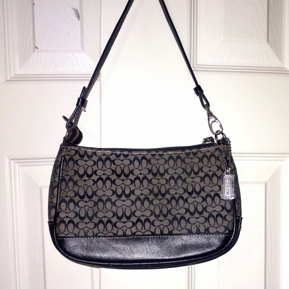 Coach Mini C Signature Demi Baguette Purse Shoulder Bag - Picture 2 of 9